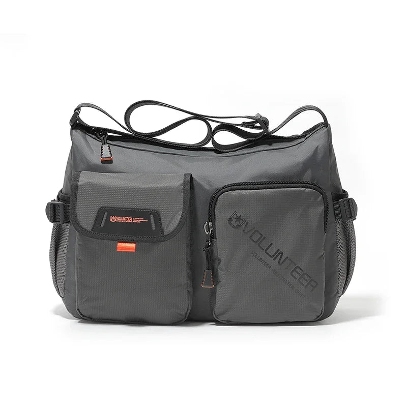 VOLUNTEER Messenger Crossbody Bags for Men Oxford Side Letter Print Fashion Light Weight Protable Versatile Shoulder Bag 1802-18