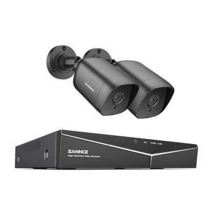 SANNCE 4CH DVR CCTV System 2PCS/4PCS 2MP IR Outdoor Security Cameras 1080P TVI CCTV DVR 1280TVL Surveillance Kit