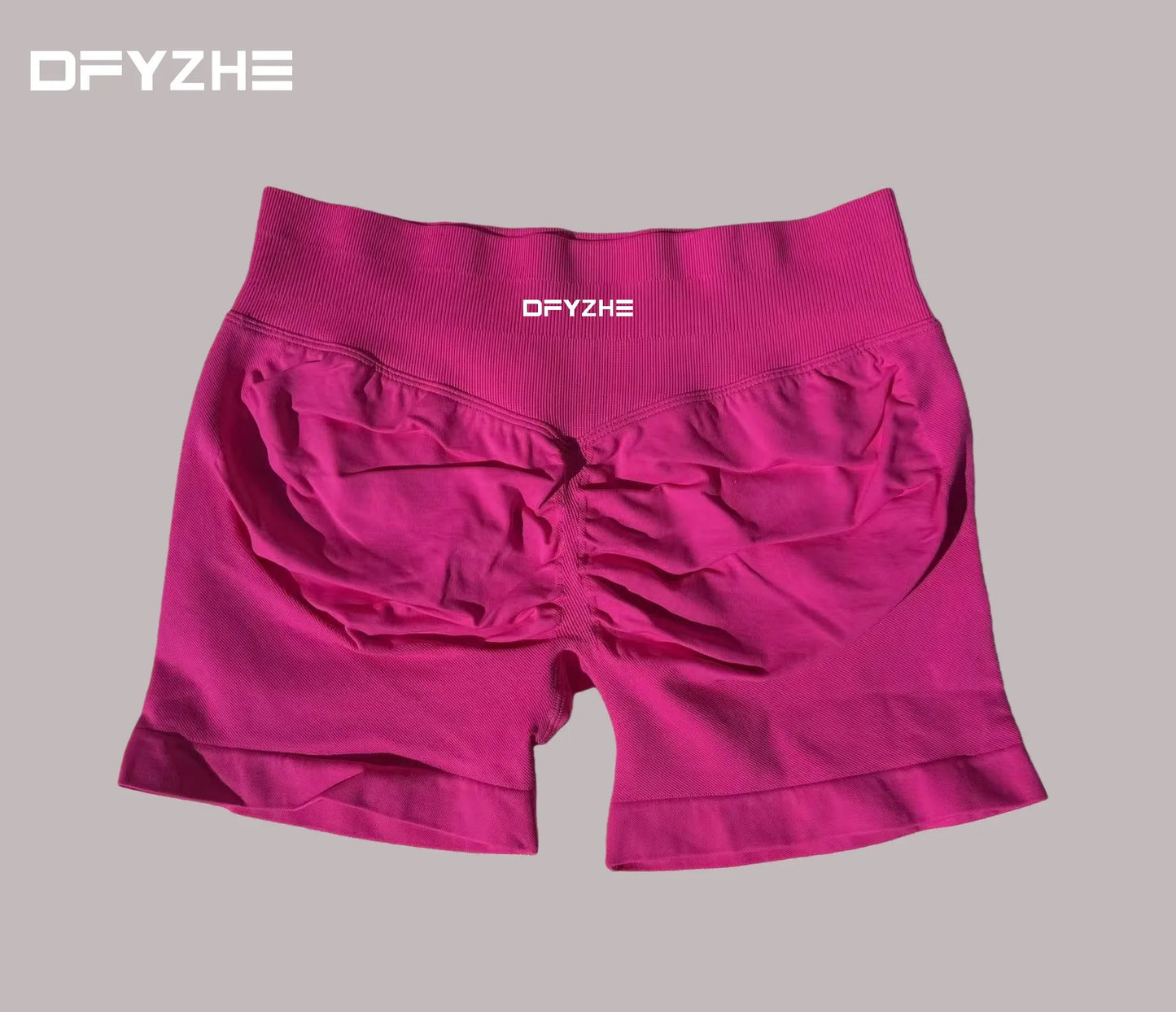 DFYZHE 4.5-inch yoga gym shorts, waist cinching and hip lifting shorts, seamless yoga shorts