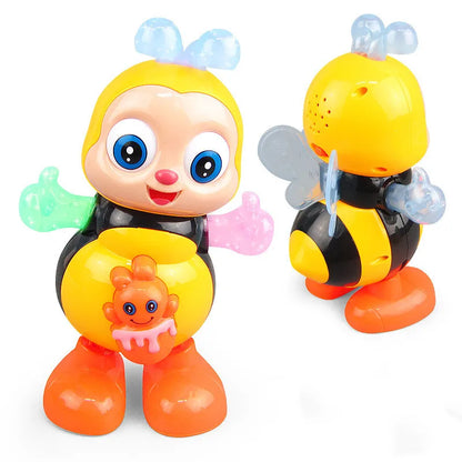 Kawaii Dancing Bee Toys Musical Interactive Bees With Lights And Music Educational Cartoon Toys For Adults Music Toy Gifts