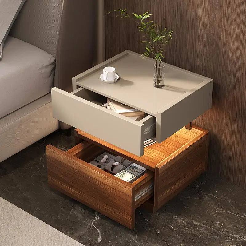 Simple European Bedside Table Classic Storage Luxury Trendy Night Table Modern Premium Comodini Camera Letto Bedroom Furnitures