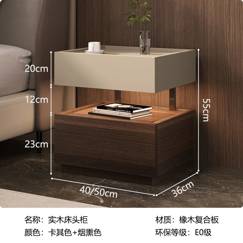 Simple European Bedside Table Classic Storage Luxury Trendy Night Table Modern Premium Comodini Camera Letto Bedroom Furnitures