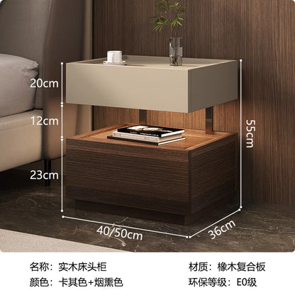 Simple European Bedside Table Classic Storage Luxury Trendy Night Table Modern Premium Comodini Camera Letto Bedroom Furnitures