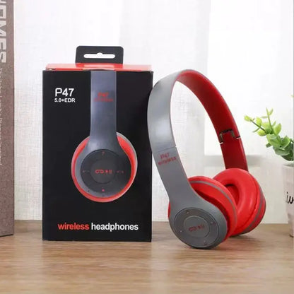 Wireless Headphone 5.3 Bluetooth-Compatible Headsets HiFi Stereo Foldable For All Smartphone with Microphone Support SD Card