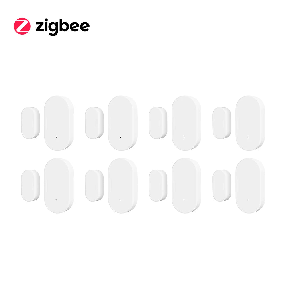 Tuya Zigbee 3.0 Smart Door Window Sensor Zigbee Door Open Closed Detectors Smart Life APP Control Via Alexa Google Home