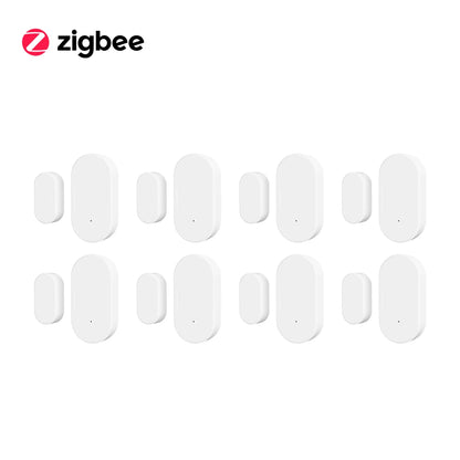 Tuya Zigbee 3.0 Smart Door Window Sensor Zigbee Door Open Closed Detectors Smart Life APP Control Via Alexa Google Home