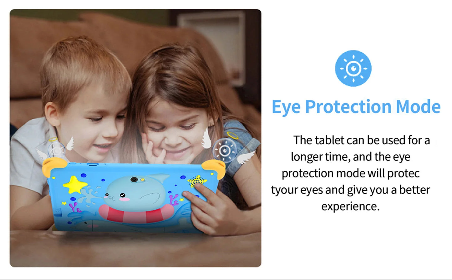 2026 New 7 Inch Cartoon Pattern Kids' tablets Quad Core 4GB RAM 64GB ROM 5G WiFi Learning Education Games Tablet Children's Gift