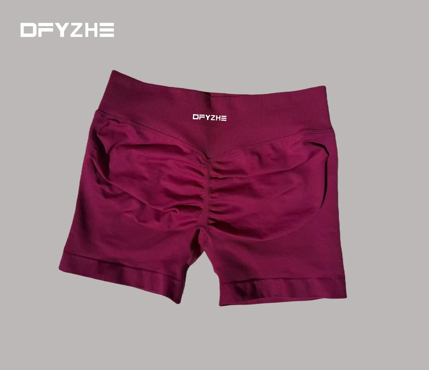 DFYZHE 4.5-inch yoga gym shorts, waist cinching and hip lifting shorts, seamless yoga shorts