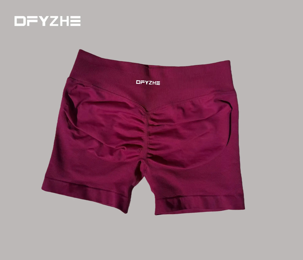DFYZHE 4.5-inch yoga gym shorts, waist cinching and hip lifting shorts, seamless yoga shorts