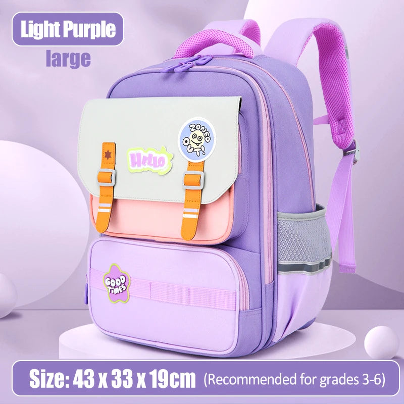 Primary school student backpack boy backpack children&