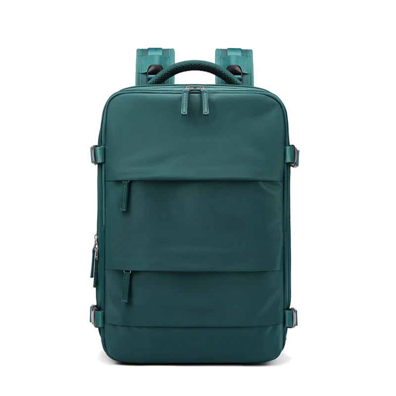 Women Laptop Backpack 15.6inch Teenage girl USB charging school Backpack Independent Shoe bag travel Backpack outdoor Backpack
