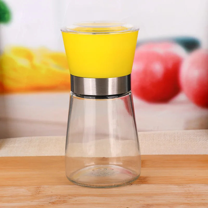 Manual Salt Pepper Mill Grinder Seasoning Bottle Spice Grinding Containers Adjustable Mill Shakers Kitchen Gadgets