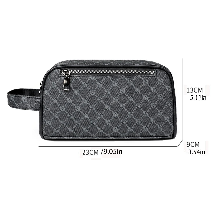Business Men's Clutch Bag High Quality Printing Leather Handbag Phone Purse Fashion Clutches Luxury Men Birthday Gift Clutch Bag