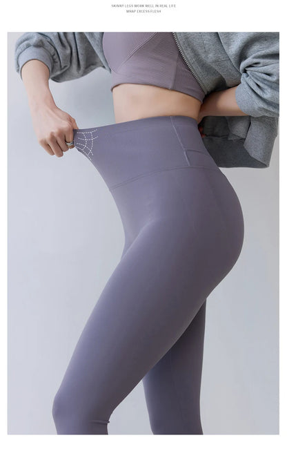 BIVIGAOS Spring New Double V 3D Curve Sharkskin Leggings Women High Waist Tight Slim Sports Fitness Push Up Leggings Yoga Pants