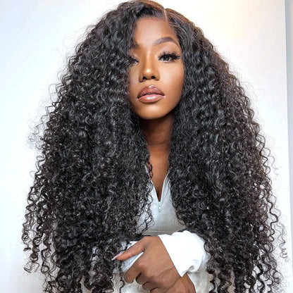 ISEE Hair Upgrade 7x5 Kinky Curly Wear And Go Glueless wigs Pre Plucked  Pre Bleached HD Lace Front Wig Pre Cut Glueless Wigs