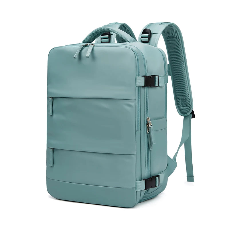 Women Laptop Backpack 15.6inch Teenage girl USB charging school Backpack Independent Shoe bag travel Backpack outdoor Backpack