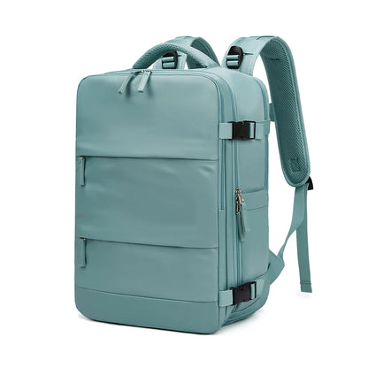 Women Laptop Backpack 15.6inch Teenage girl USB charging school Backpack Independent Shoe bag travel Backpack outdoor Backpack