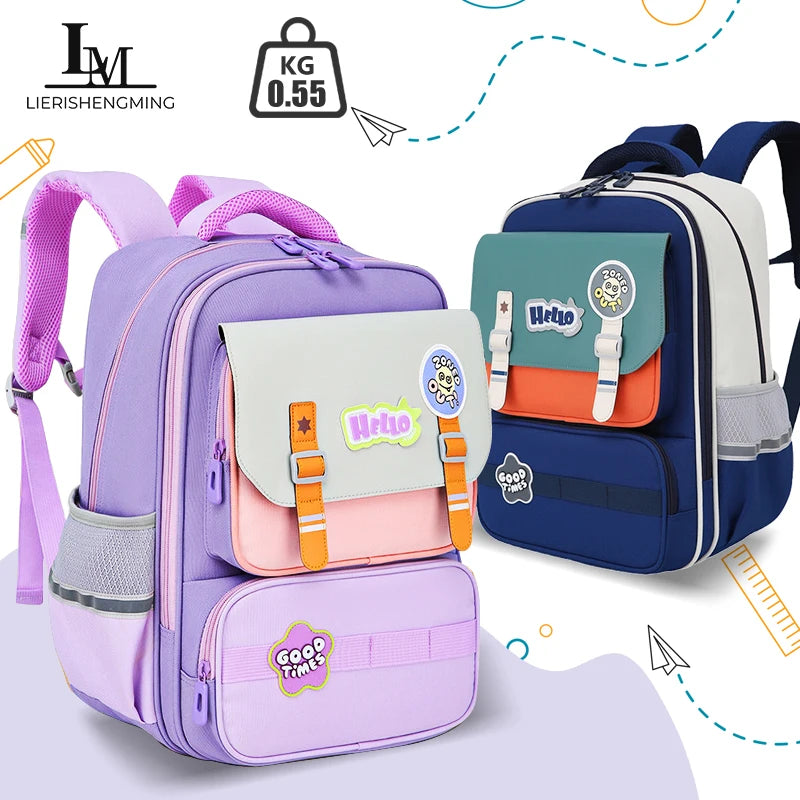 Primary school student backpack boy backpack children&