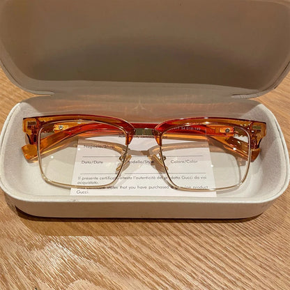 ISLINO Anti Blue Light Reading Glasses Women Square Fashion Photochromic Prescription Glasses Men Myopia Hyperopia Eyewear