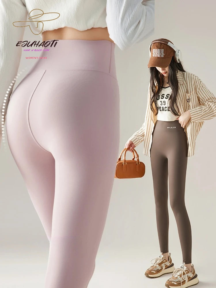 Naked Feeling Yoga Leggings Summer Thin High Waisted Hip Lifting Fitness Leggings Running Cycling Sports Pants Woman Clothing