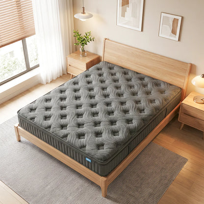 SKSBTF 7-Zone Spring Mattress 90/140/160x200 Cm Cold Foam Height 25 Cm with H3 Hardness, Edge Reinforcement Breathability