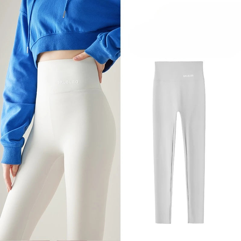 Naked Feeling Yoga Leggings Summer Thin High Waisted Hip Lifting Fitness Leggings Running Cycling Sports Pants Woman Clothing