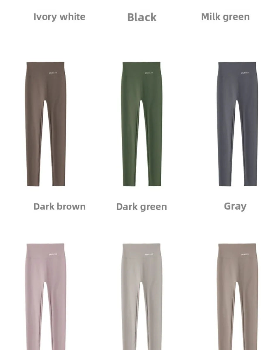 Naked Feeling Yoga Leggings Summer Thin High Waisted Hip Lifting Fitness Leggings Running Cycling Sports Pants Woman Clothing