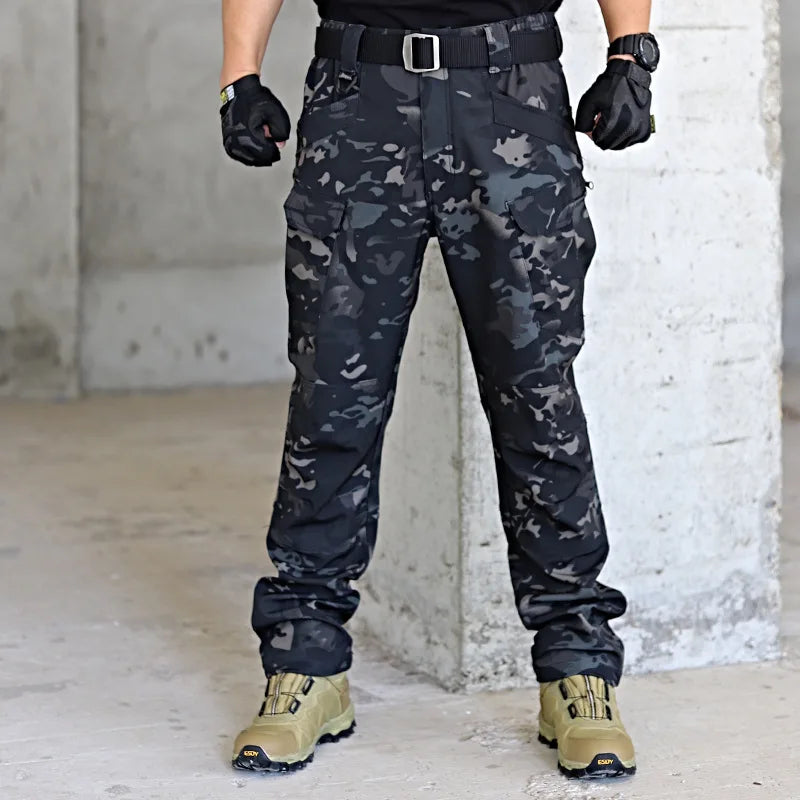 5XL 6XL Winter Waterproof Tactical Jackets Sets Men Outdoor Soft Shell Hiking Hunting Jacket Suit Fleece Cargo Pant Tracksuits