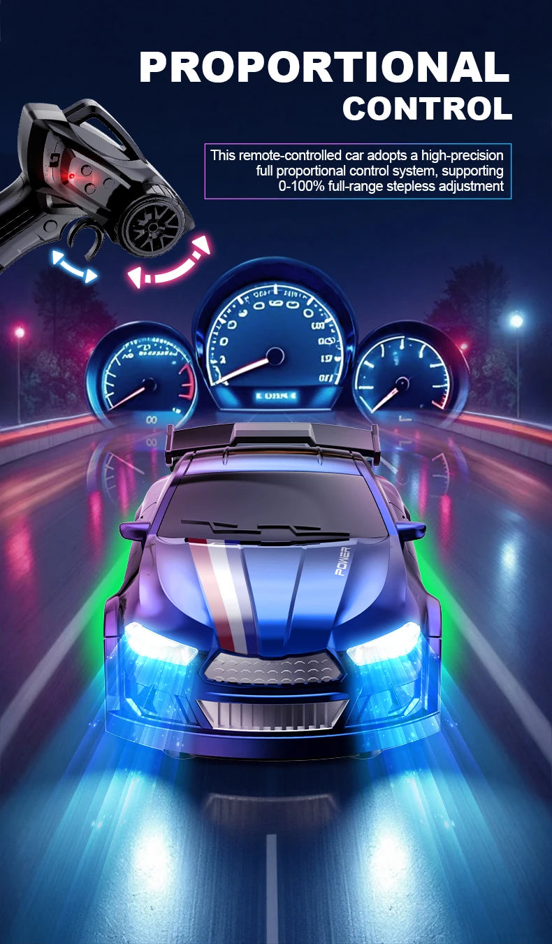 1:64 Mini desktop remote control car rc Professional four-wheel drive drift racing car Electric pocket car Children's toy