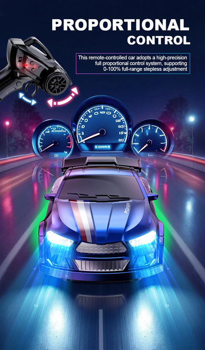 1:64 Mini desktop remote control car rc Professional four-wheel drive drift racing car Electric pocket car Children's toy