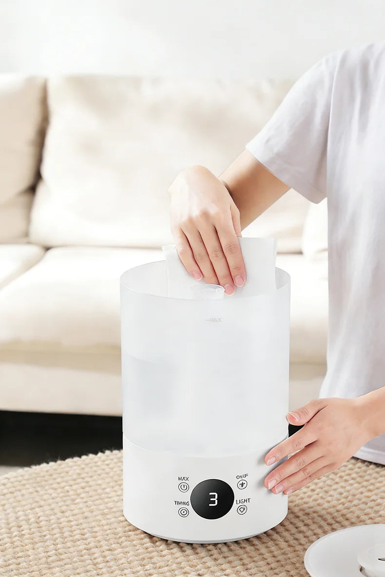 4L Large Capacity Air Humidifier with Remote Control Timer Plant Mist Aroma Diffuser for Home Office - Humidifier