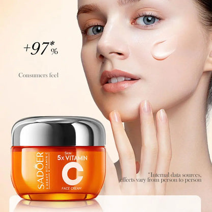 Vitamin C Firming and Brightening Korean Skincare Set with Serum and Cream