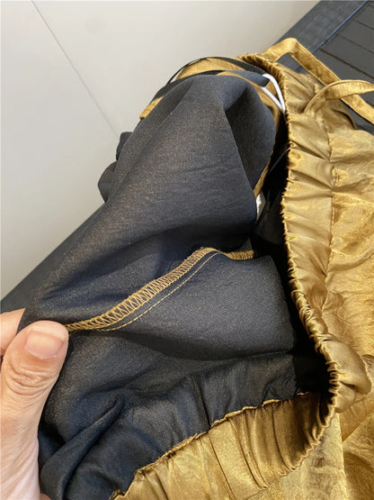 Women's Solid Color Satin Ice Silk Texture Shorts Summer Versatile Elastic Waist Loose Smooth Female Casual Versatile Hot Pants