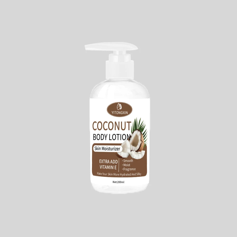 Coconut Vitamin E Body Lotion, Moisturizing, Smooth Absorption, Suitable for All Skin Types