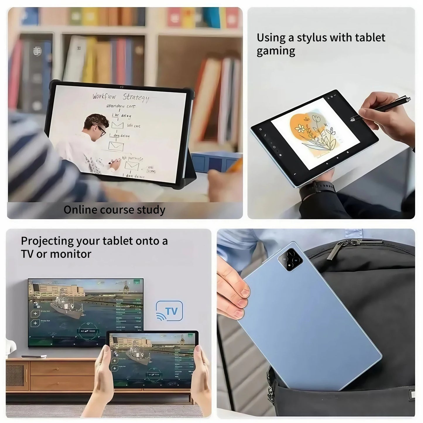 2025 Global Version PAD 7S Pro Snapdragon 8GEN3 Android 14 Tablet 11 Inch HD 22 GB+2 TB 20000 mAh 5G Dual SIM Wifi Tables PC