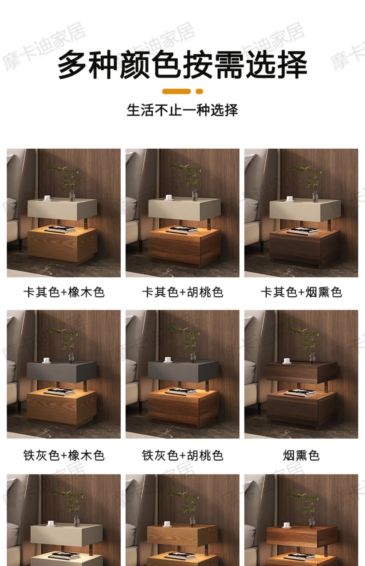 Simple European Bedside Table Classic Storage Luxury Trendy Night Table Modern Premium Comodini Camera Letto Bedroom Furnitures