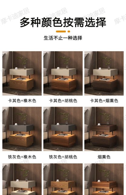 Simple European Bedside Table Classic Storage Luxury Trendy Night Table Modern Premium Comodini Camera Letto Bedroom Furnitures