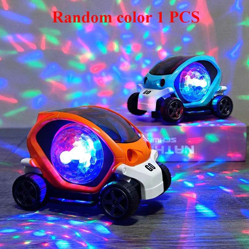 Cool Electric Steering Model Music Lights Dazzling Toy Car Boy Birthday Best Gift