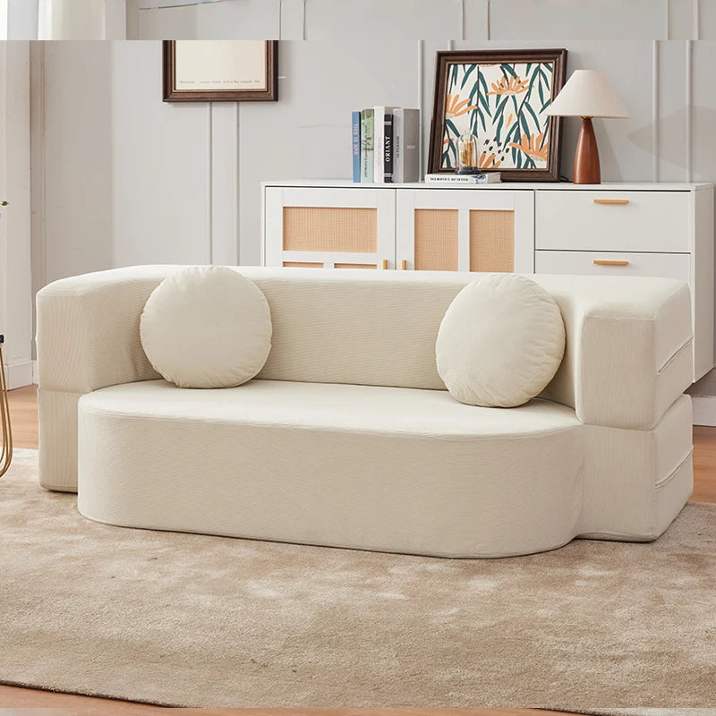 Classic French Living Room Sofas Boneless Modular Retro Glam Living Room Sofas Bedroom Universal Canape Compressé Home Furniture