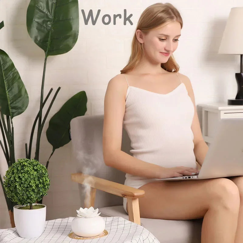 Lotus USB Air Humidifier Aroma Diffuser for Home Office Yoga Aromatherapy Essential Oil Aroma Diffuser Mini Ceramics Mist Maker