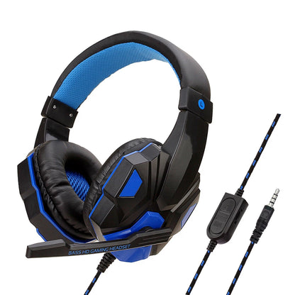 Headphones 3.5mm Wired Gaming Headset Earphones Music For Computer With Mic Headset Stereo Virtual Surround Bass LED Light Gamer