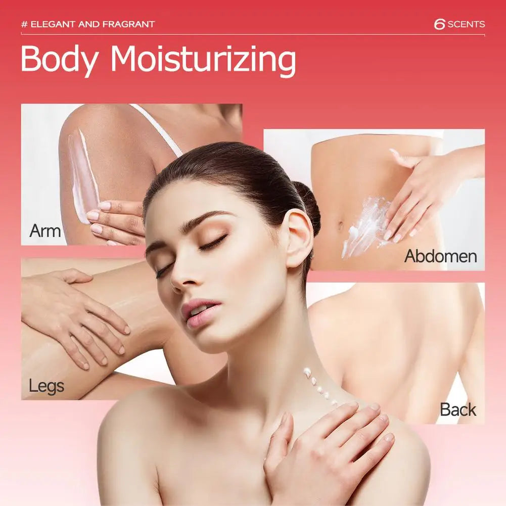 Scented Body Lotion For Women, Deep Moisturizing Cream, Womens Long-lasting Fragrance Cherry Blossom Vanilla Rose Body Lotions