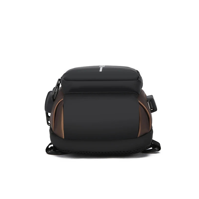 Sac à bandoulière élégant pour hommes – Tissu Oxford durable, sac de poitrine à bandoulière avec poche pour téléphone, fermeture