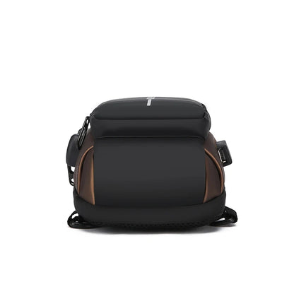 Sac à bandoulière élégant pour hommes – Tissu Oxford durable, sac de poitrine à bandoulière avec poche pour téléphone, fermeture