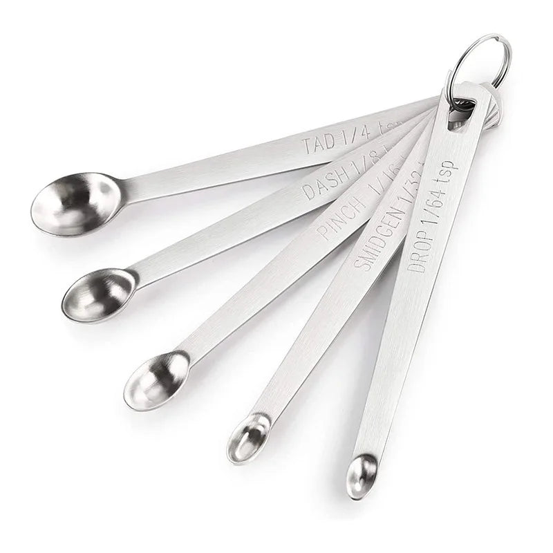 Stainless Steel Mini Measuring Spoon Kitchen Salt Spoon Seasoning Measuring Spoon With Graduations Ideal for Baking Tools