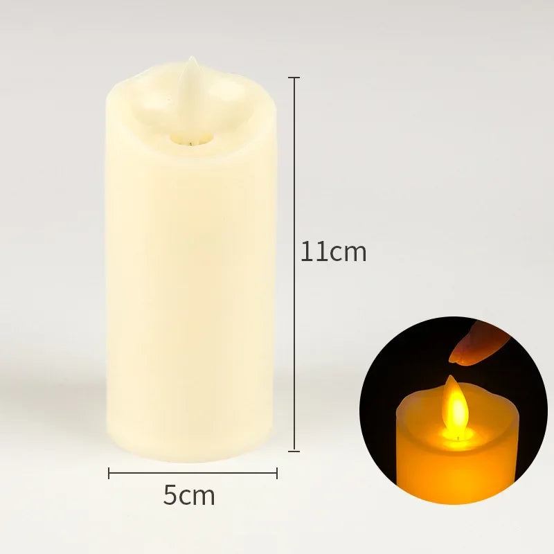 Flameless Flickering LED Candles Battery Powered For Wedding Decor