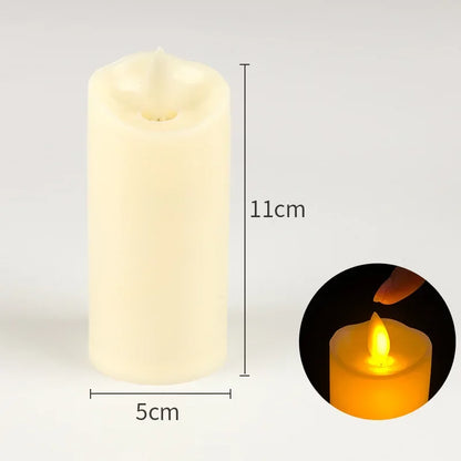 Flameless Flickering LED Candles Battery Powered For Wedding Decor