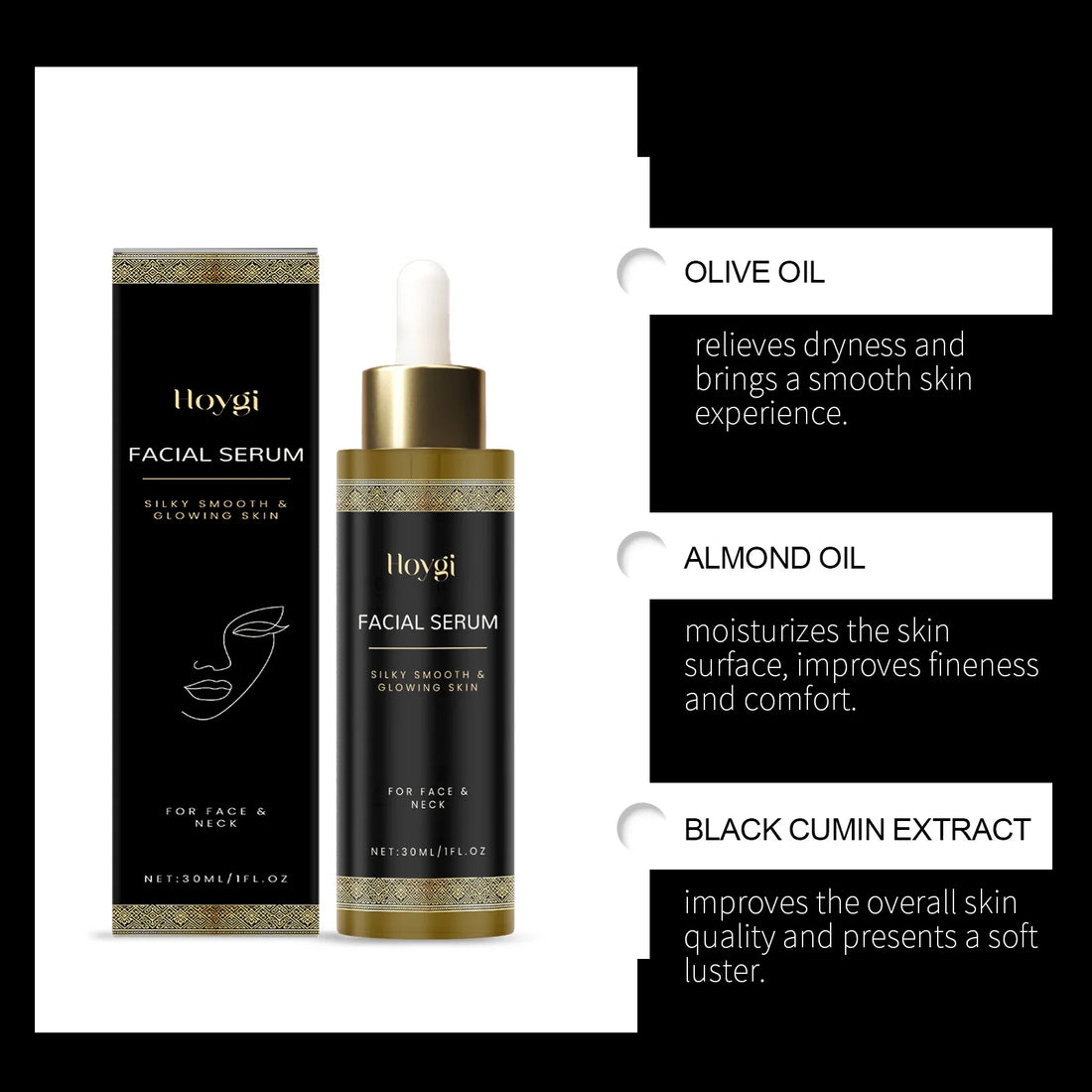 Frankincense Moisturizing Facial Essence Serum With Vitamin E For Skin