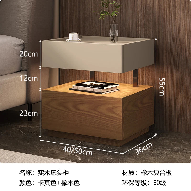 Simple European Bedside Table Classic Storage Luxury Trendy Night Table Modern Premium Comodini Camera Letto Bedroom Furnitures