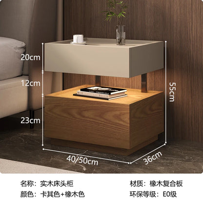 Simple European Bedside Table Classic Storage Luxury Trendy Night Table Modern Premium Comodini Camera Letto Bedroom Furnitures
